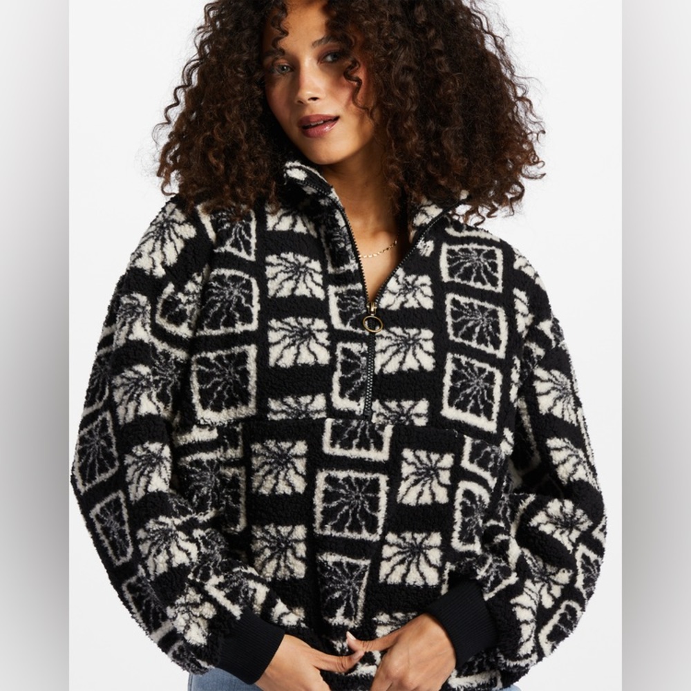 BILLABONG Ur A Legend Half Zip Fleece Pullover Jacket